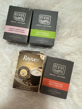 Melaleuca REVIVE scented oil REFILLS lot/4  new open box NO WARMER
